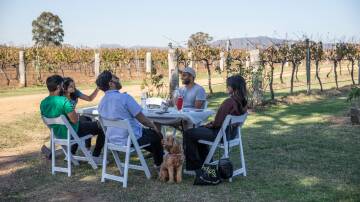 Visitors enjoying one of Brokes many wineries during A Little Bit of Broke. Picture supplied by Broke Fordwich Wine Tourism Association 