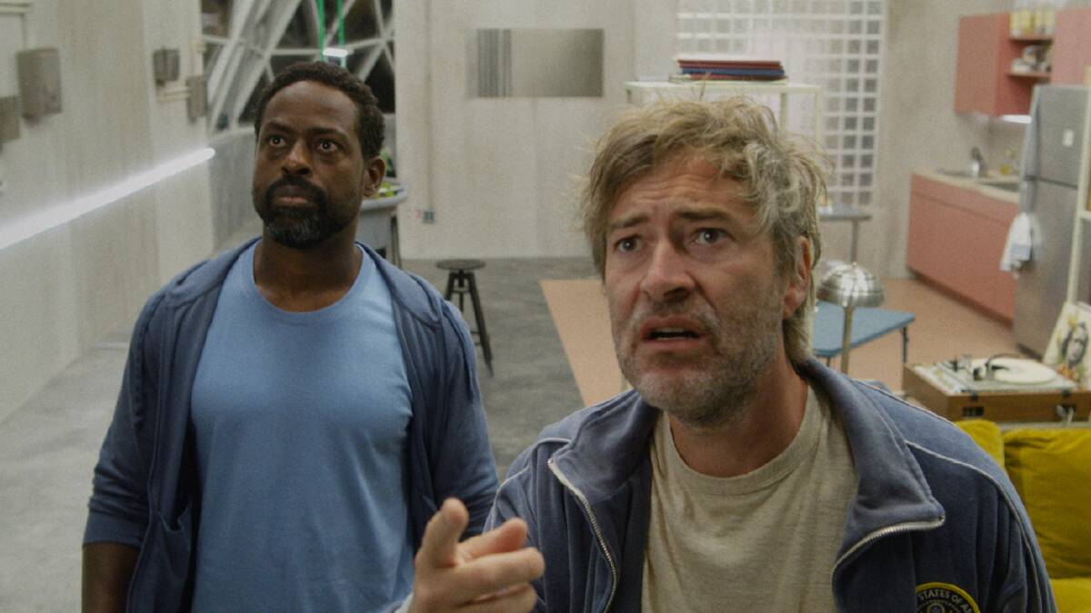Sterling K Brown and Mark Duplass in Biosphere. Picture supplied
