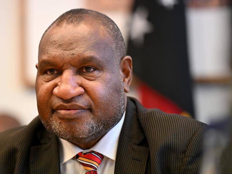 PNG Prime Minister James Marape has already survived a no-confidence vote in February. (Lukas Coch/AAP PHOTOS)